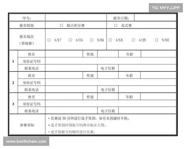 赛事报名登记表(比赛报名登记表)